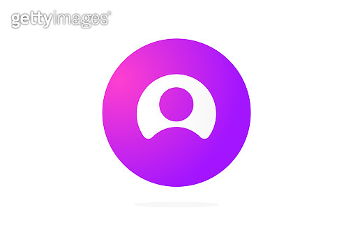 Human symbol. Man and women sign. Purple gradient people, person, user ...