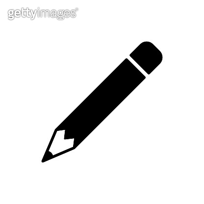 Pencil icon. Text input symbol for web. The message set marker. Edit ...