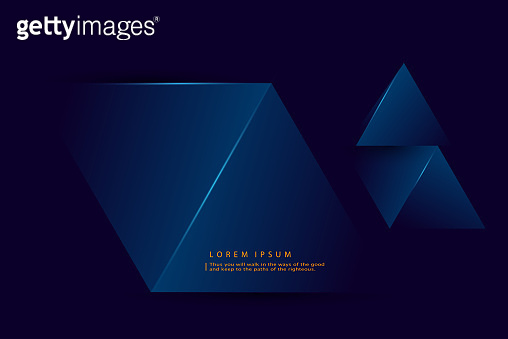 Premium blue abstract background concept with luxury geometric dark ...