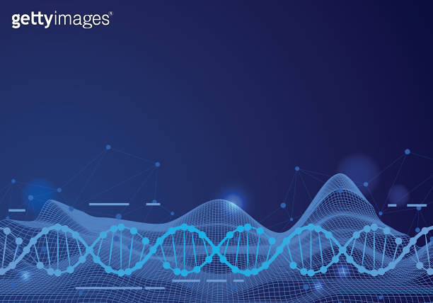 Dna Code Background DNA abstract vector background. Genetic Code DNA Molecule Structure ...