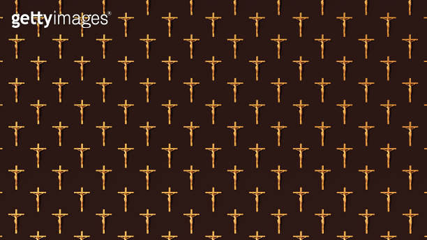 Gold Jesus Christ Cross Traditional Symbol of Spirituality Organized ...