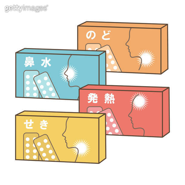 Cold medicine set, throat, runny nose, fever, cough, overthecounter