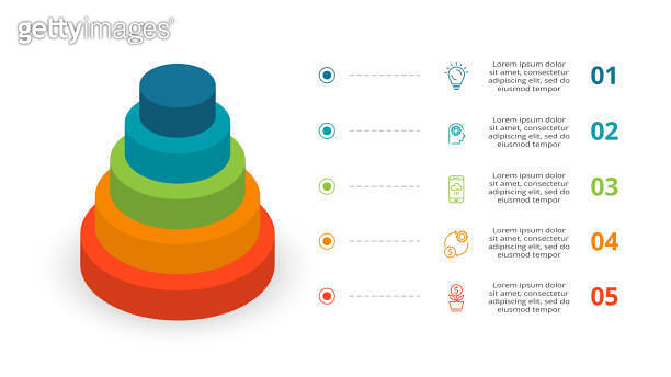 Vector pyramid up arrows infographic, diagram chart, triangle graph ...
