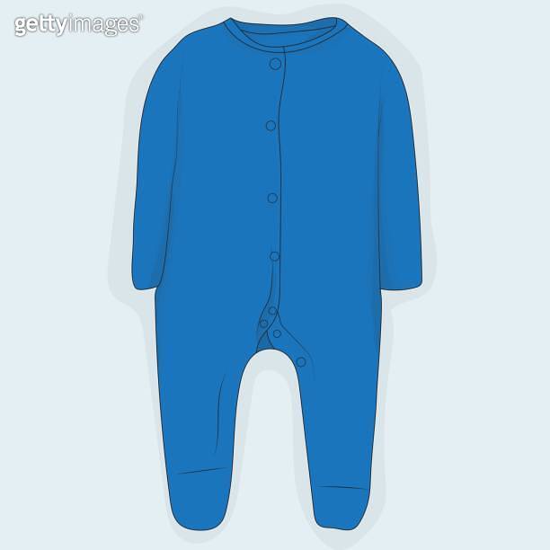 soft terry cloth baby jumpsuit blue melange