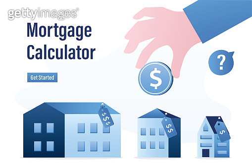 City landscape with buildings, hills and trees. Simple Urban background ...