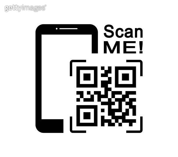QR code scan icon set. Scan me frame. QR code scan for smartphone. QR ...