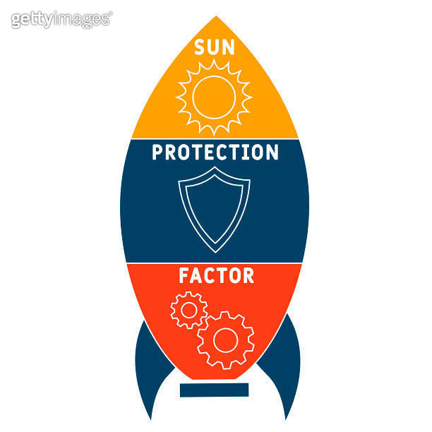 SPF Sun Protection Factor acronym 이미지 (1435253438) 게티이미지뱅크