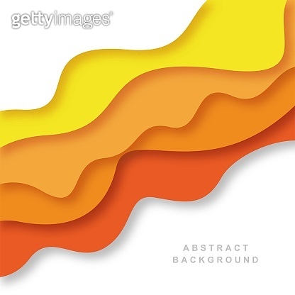 Abstract flowing colorful paper cut wave background 이미지 (1433009515 ...