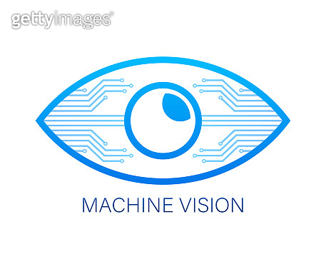 Machine vision sign, label. Vector stock illustration. (1442363156 ...