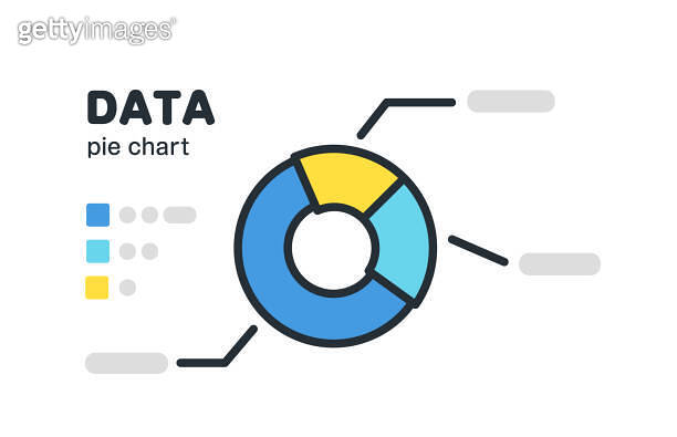 Pie Chart For Bank Rest Api Application Vector illustration of a simple pie chart. 이미지 (1401326395) - 게티이미지뱅크
