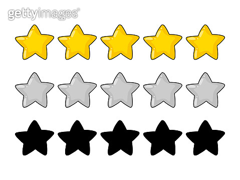 Star rating. Color image. Design element. Vector illustration isolated ...