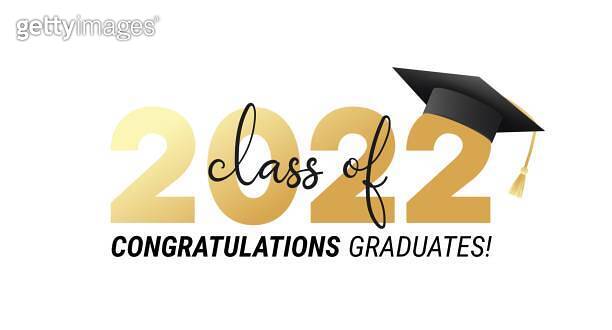 Class of 2022. Congratulations graduates graduation concept vector ...