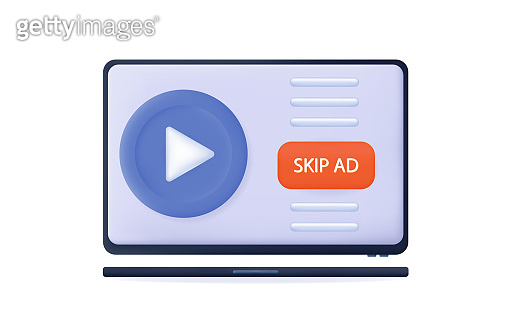 Pc. Skip Button 3d button skip ads on the computer. Apply to stop, continue prohibited ...