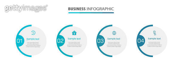 Business infographic design template with options, steps or processes ...