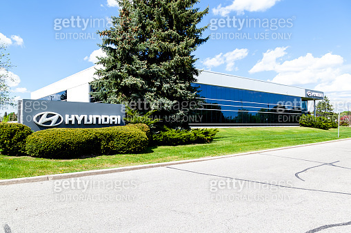 Hyundai sign at their Canadian headquarters is shown in Markham ...
