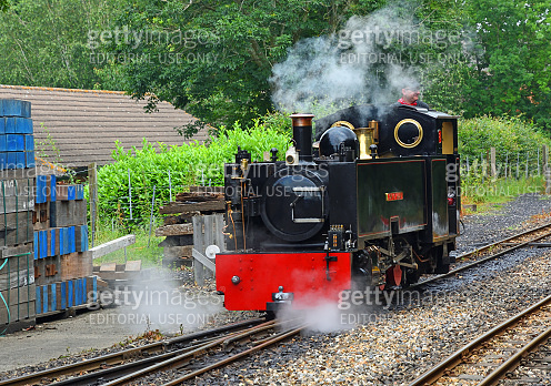 Narrow Gauge Steam Train at Aylsham Station on the Bure Valley Railway ...