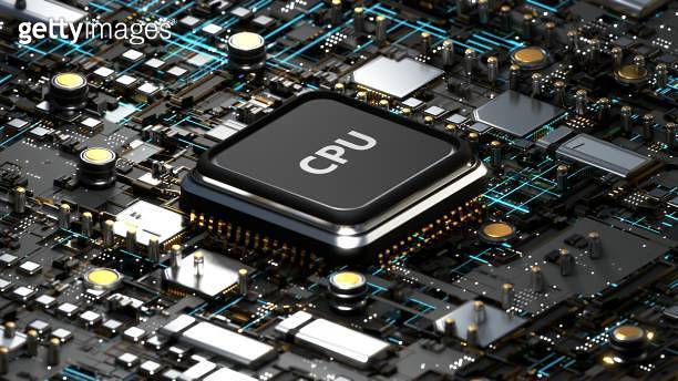 CPU. Modern processor. Motherboard. 이미지 (1437223521) - 게티이미지뱅크