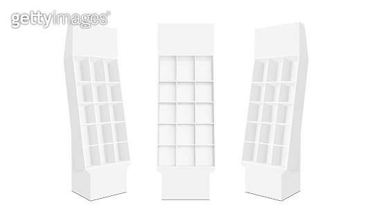 Promotional Display Racks, Isolated on White Background 이미지 (1387997184 ...