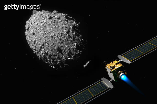 DART satellite on collision course to impacting the asteroid DIMORPHOS ...