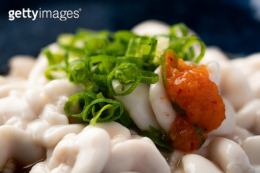 Soft Cod Roe Fresh soft cod roe with ponzu sauce (1452474550) - 게티이미지뱅크