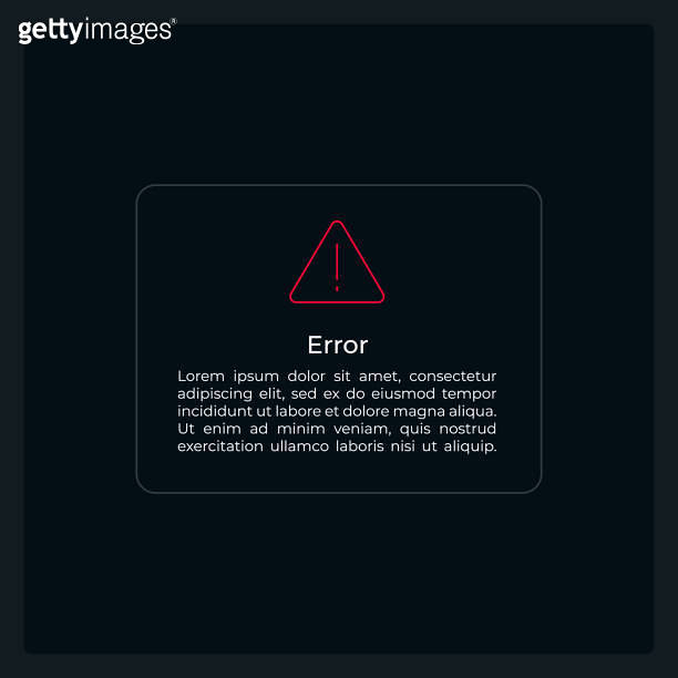 Error warning info UI element template (1452526472) 일러스트, 무료 일러스트, 아이콘 ...