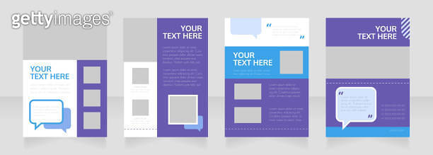 Communication service blank brochure layout design (1367836462) - 게티이미지뱅크