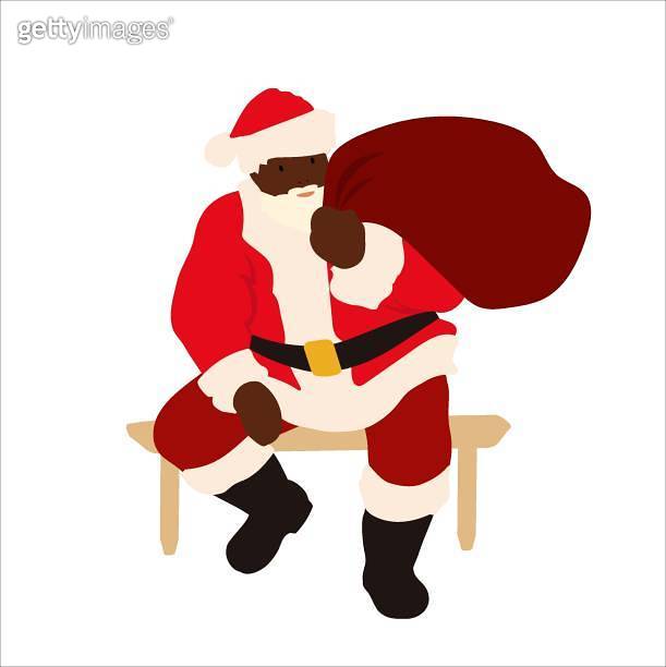 Santa And His Toy Sack Classic Red And White 이미지 (1448639981) 게티이미지뱅크