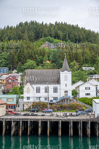 Key Bank Ketchikan Scenes from the town of Ketchikan, Alaska 이미지 (1421744571) - 게티이미지뱅크
