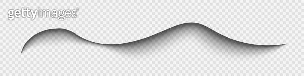 Realistic shadow. Paper transparent shadow. Shadow overlay effect. The ...