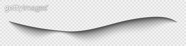 Realistic shadow. Paper transparent shadow. Shadow overlay effect. The ...