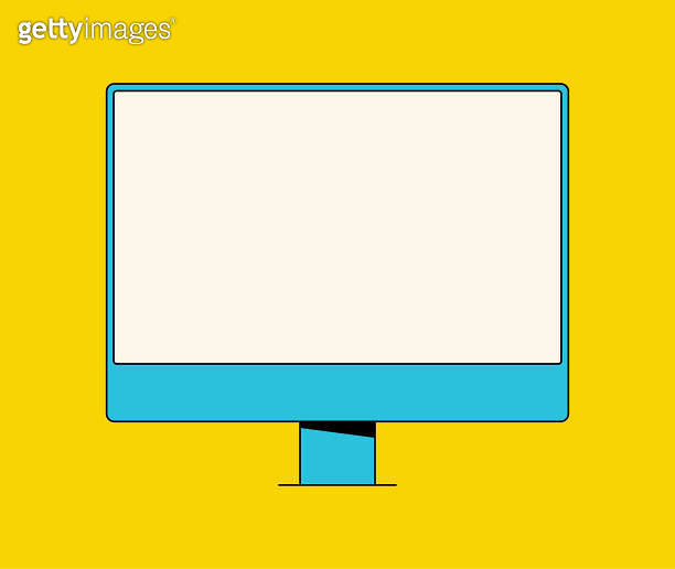 Desktop Computer Cut Out Desktop computer editable strokes 이미지 (1389640356) - 게티이미지뱅크