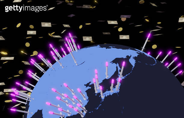 Monetary Injection Image of many injections and money consumed all over the world 이미지 ...