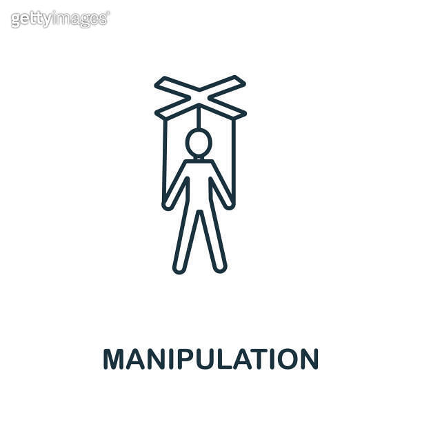 Manipulation icon from personality collection. Simple line Manipulation ...