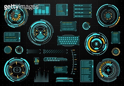HUD futuristic touch user interface control panels 이미지 (1389632660 ...