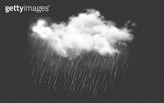 Realistic rain cloud with drops, 3d raincloud 이미지 (1418901461) - 게티이미지뱅크