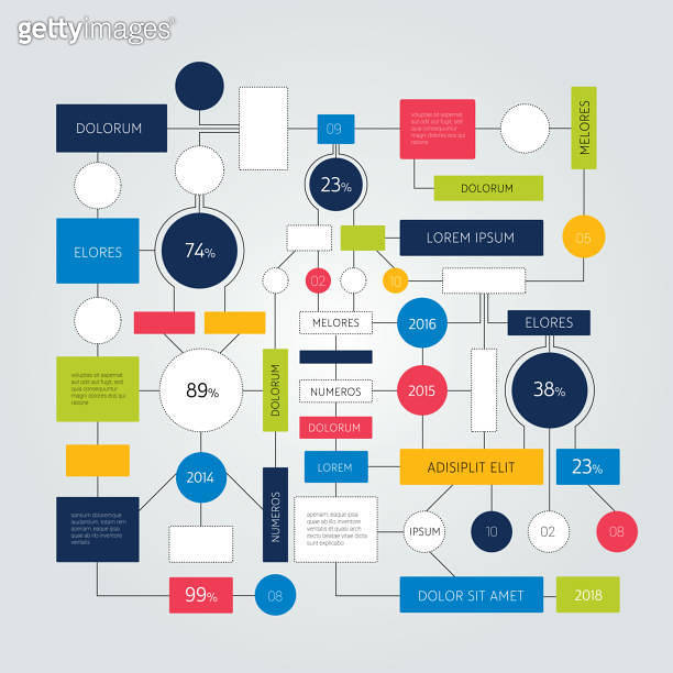 Flowchart. Infographics scheme, workflow diagram. 이미지 (1390893457) - 게티 ...