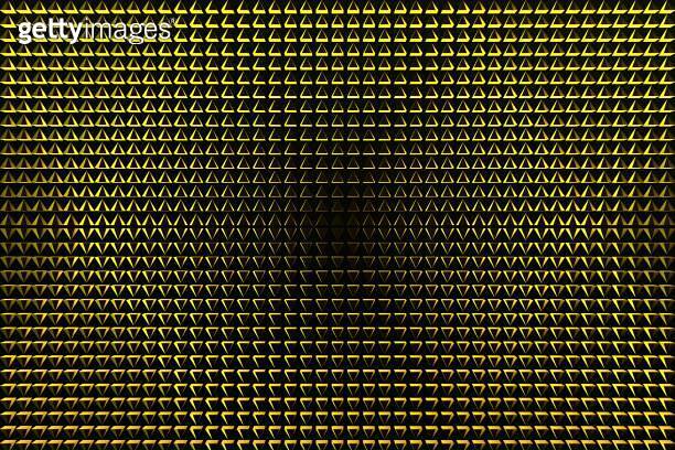 Yellow triangles abstract background. Triangular design banner