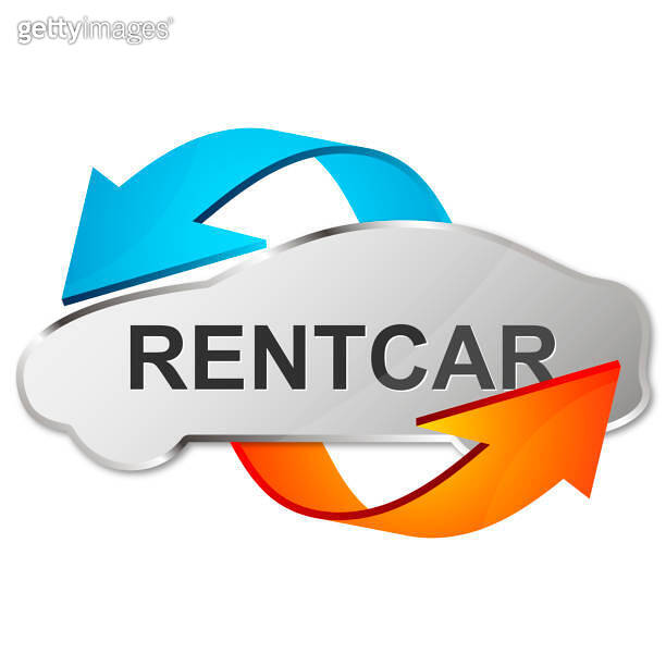 Car silhouette and arrows car rental symbol 이미지 (1386032576) 게티이미지뱅크
