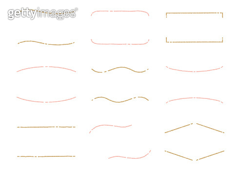 Simple handwriting style frame set (bumpy lines) 이미지 (1410000209) - 게티이미지뱅크