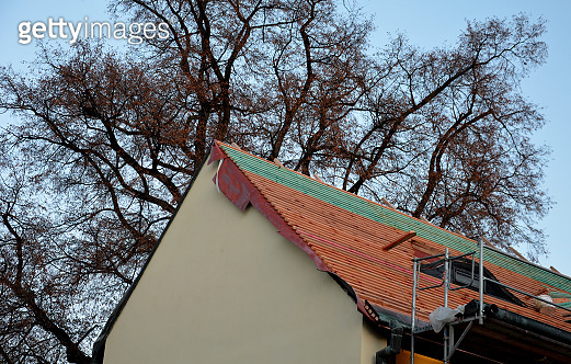 Picture of inclined lift, transport and lifting equipment on every construction ...