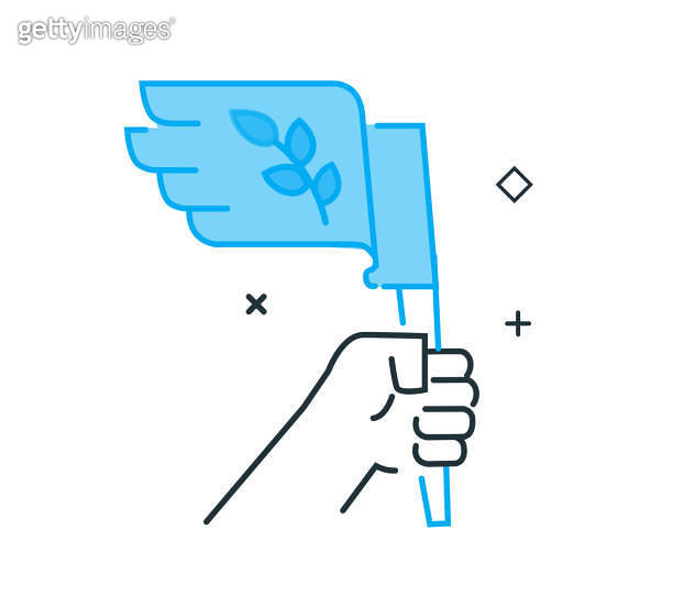 Flag free protest, equality, democracy, journalism, media 이미지 (1366949455) 게티이미지뱅크