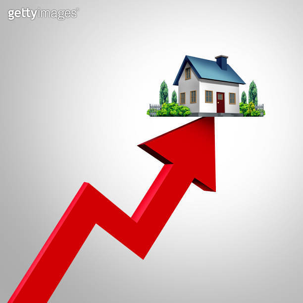 Increasing Mortgage Rates 이미지 (1434443952) 게티이미지뱅크