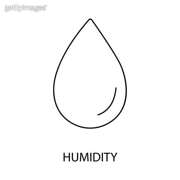 Humidity line vector for food packaging, water drop illustration. 이미지 ...
