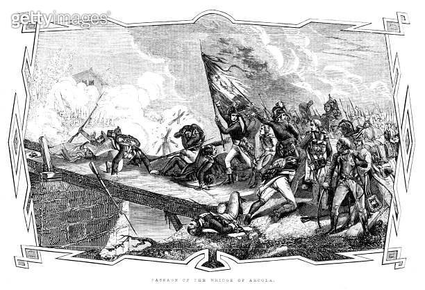 Napoleon Bonaparte at The Battle of Arcole Fights Austrian Army, 18th