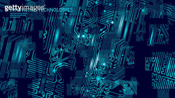 Circuit board cpu microchip abstract high hi tech electric background ...