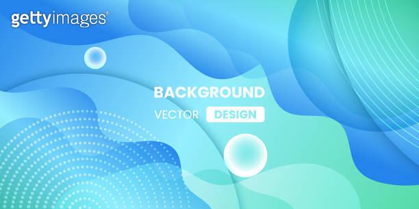 Colorful blue and green gradient abstract background with geometric ...