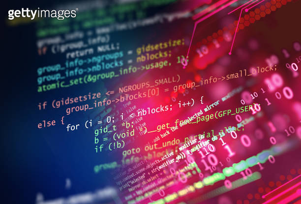 Programming code abstract technology background of software developer ...