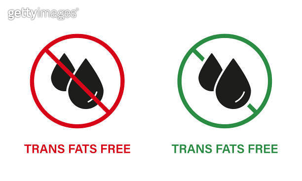 Free Trans Fat Silhouette Icon Set. Trans Fat Stop Sign. Ban Transfat ...