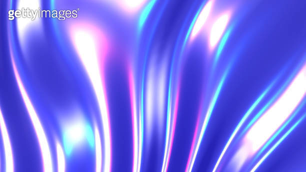 Iridescent chrome wavy gradient cloth fabric abstract background ...
