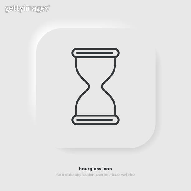 Hourglass, sand clock, sandglass icon. Time and clock icon. Icons for ...